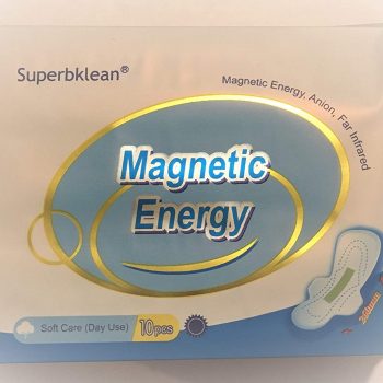 Longrich Superbklean Magnetic Energy Lot de 3 serviettes hygiéniques Bleu